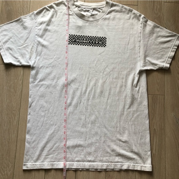 Primitive Skateboarding Black & White Checkerboard Logo T-Shirt - Picture 7 of 9